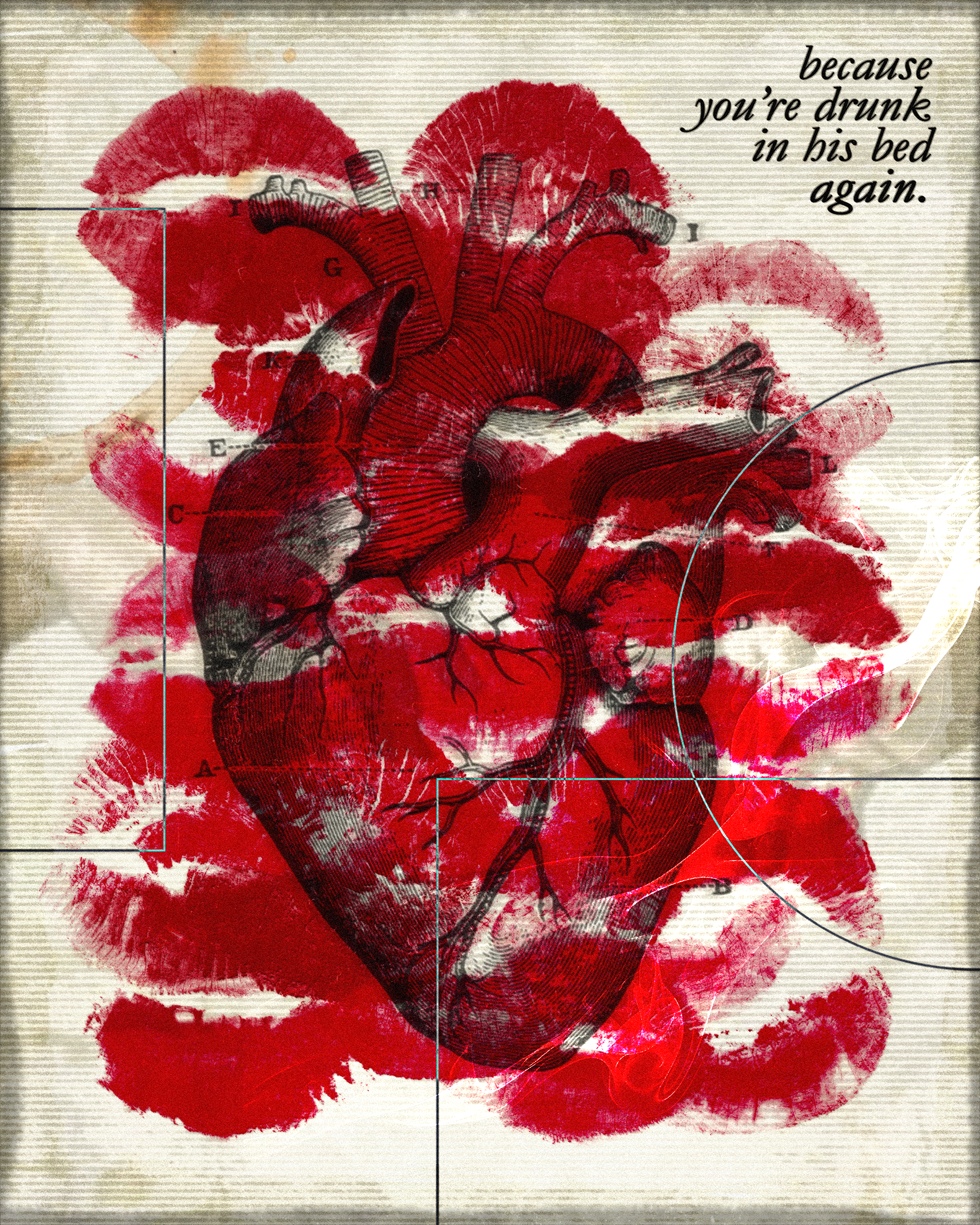 Because you're drunk in his bed again.